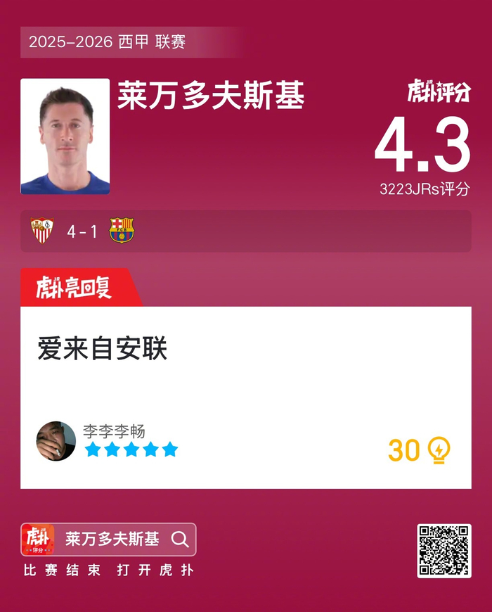 关于莱万多夫斯基连续三场比赛得分超过逆转，巴塞罗那挑战极限！的信息